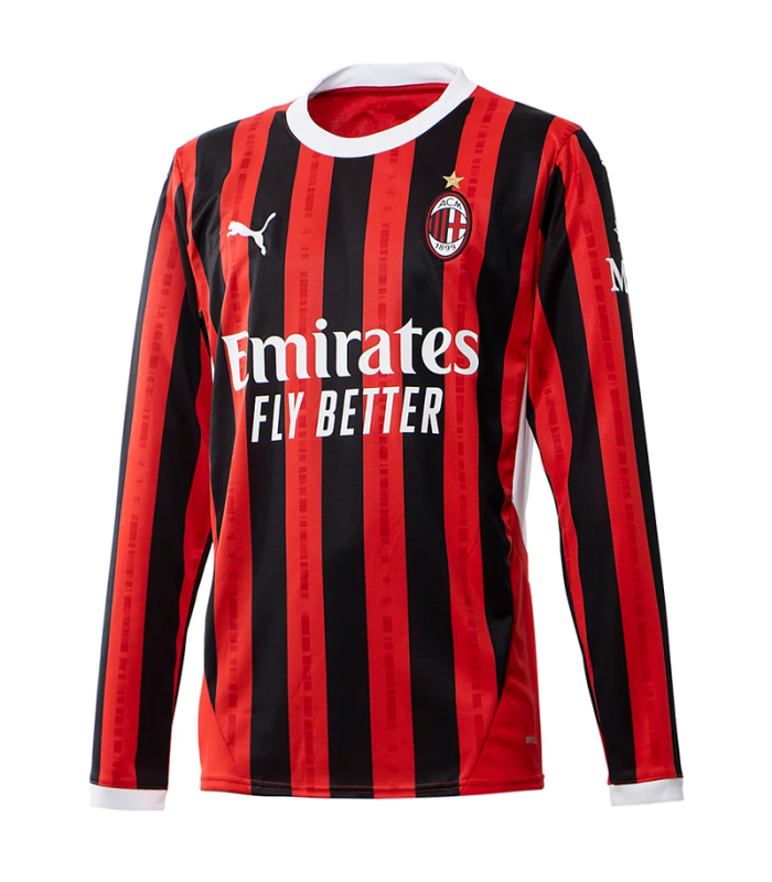 AC Milan Shirt 2024/2025 Lange Mouwen Thuis